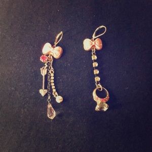Discontinued Betsey Johnson valentines earrings